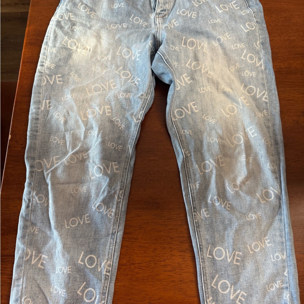 Soho Light Blue 'Love' Print Women’s Jeans